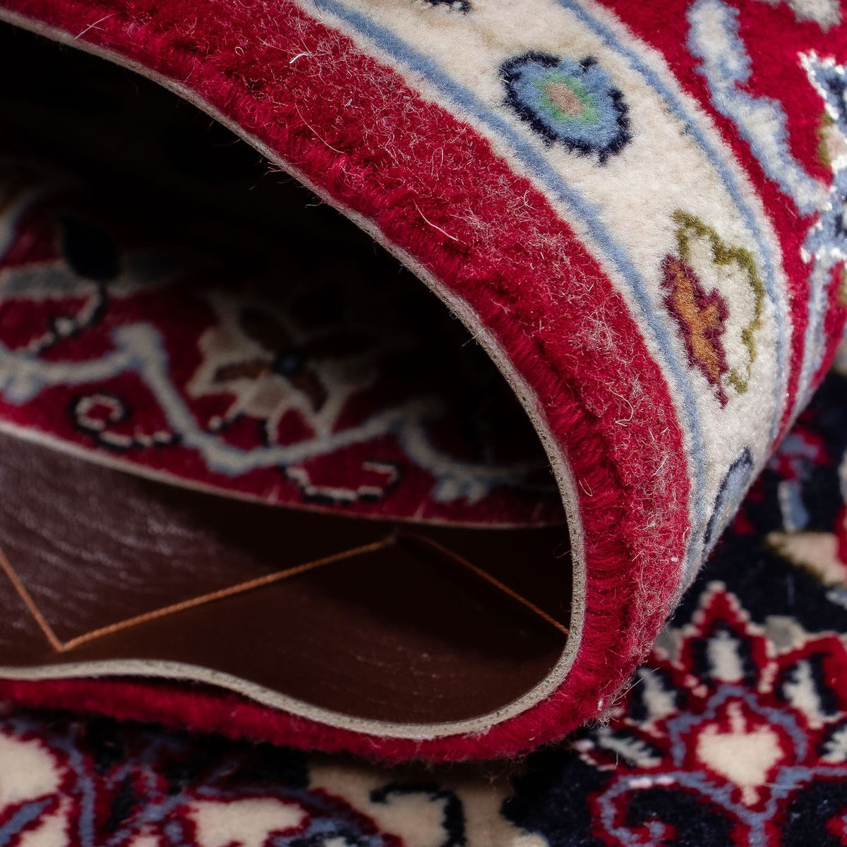 Persisk matta - Isfahan - Premium - 104 x 73 cm - mörkröd