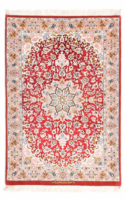 Persisk matta - Isfahan - Premium - 123 x 83 cm - röd
