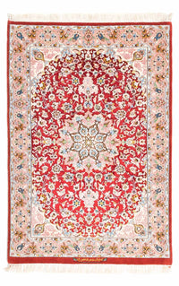 Persisk matta - Isfahan - Premium - 123 x 83 cm - röd