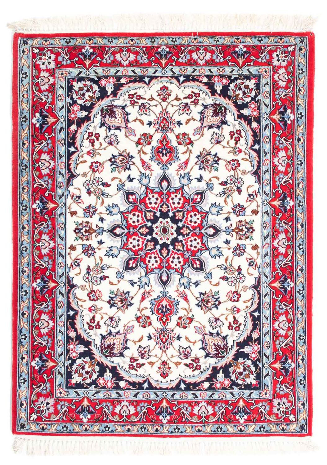 Persisk matta - Isfahan - Premium - 115 x 84 cm - röd