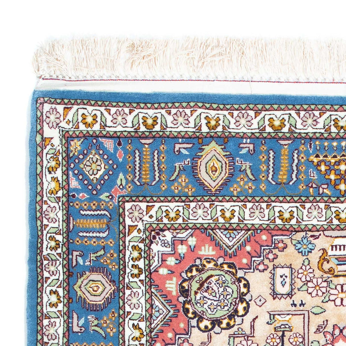 Persisk matta - Isfahan - Premium - 126 x 83 cm - ljusblå