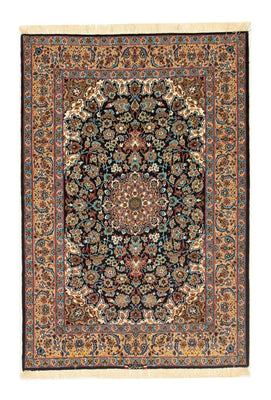 Persisk matta - Isfahan - Premium - 165 x 110 cm - svart