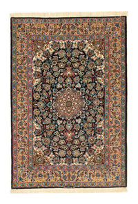 Persisk matta - Isfahan - Premium - 165 x 110 cm - svart