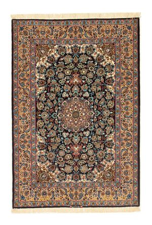 Persisk matta - Isfahan - Premium - 165 x 110 cm - svart