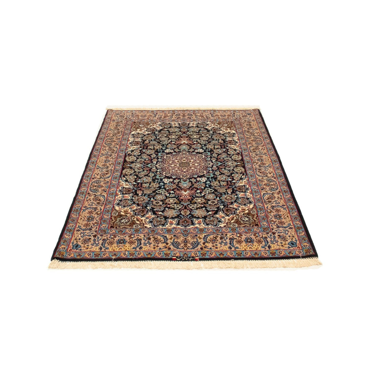 Persisk matta - Isfahan - Premium - 165 x 110 cm - svart