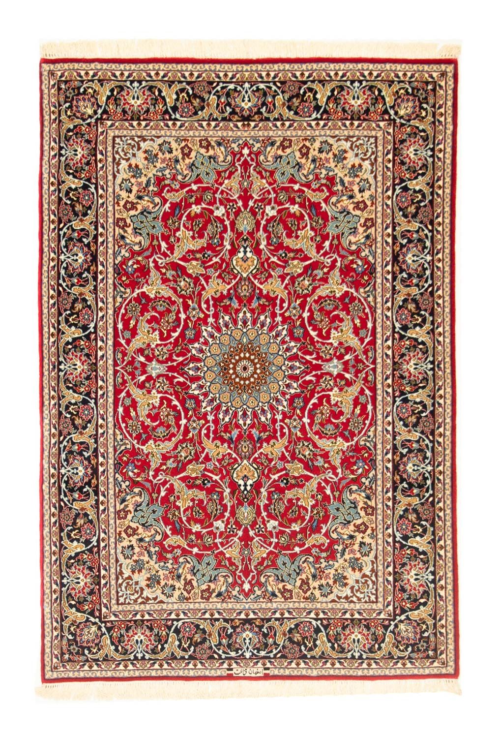 Persisk matta - Isfahan - Premium - 161 x 109 cm - röd