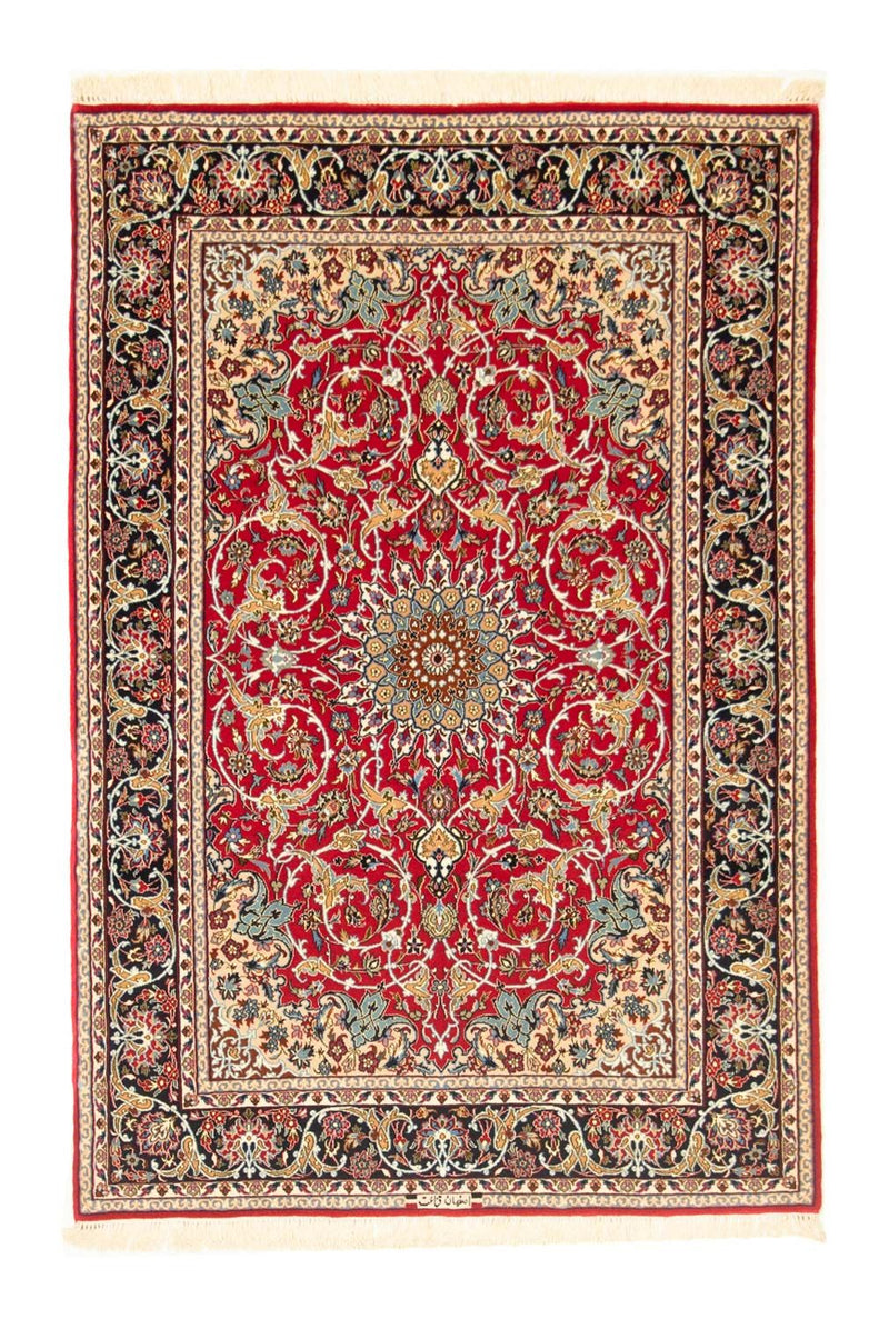 Persisk matta - Isfahan - Premium - 161 x 109 cm - röd