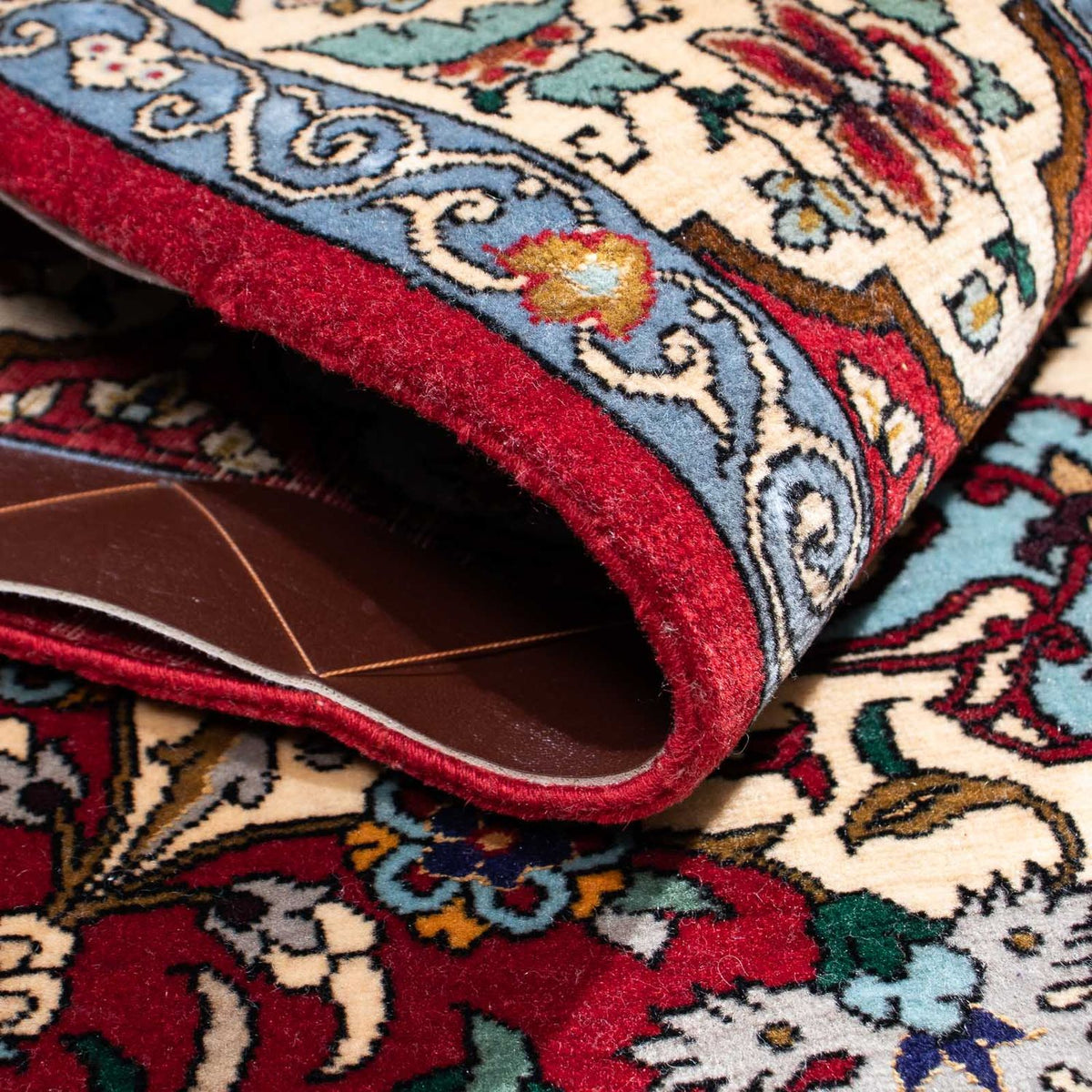 Persisk matta - Isfahan - Premium - 137 x 90 cm - mörkröd