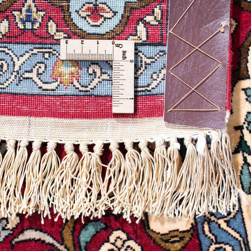 Persisk matta - Isfahan - Premium - 137 x 90 cm - mörkröd