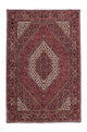 Persisk matta - Bijar - 205 x 136 cm - mörkröd