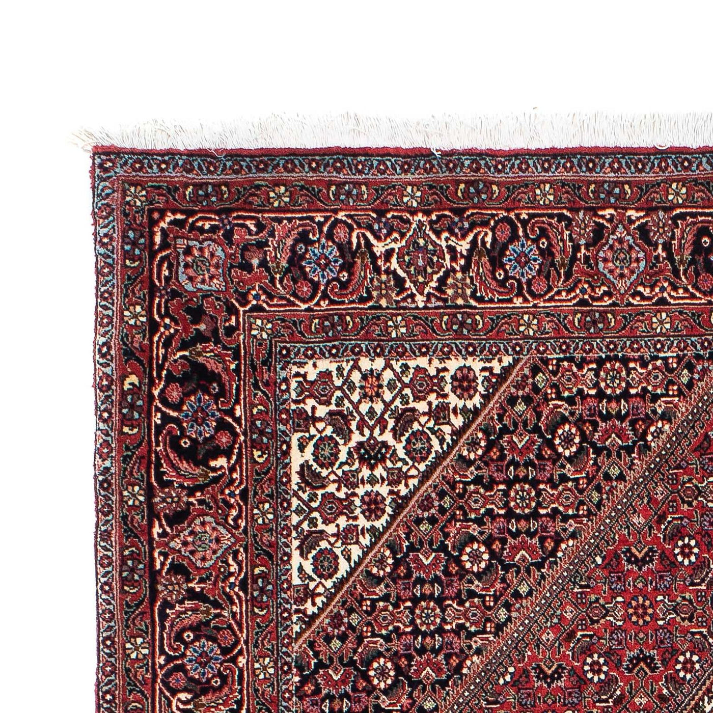 Persisk matta - Bijar - 205 x 136 cm - mörkröd