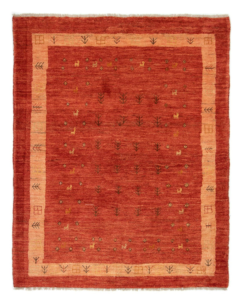Gabbeh-matta - Loribaft Persian - 194 x 156 cm - röd