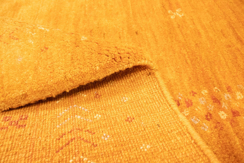 Gabbeh-matta - persisk - 224 x 177 cm - guld