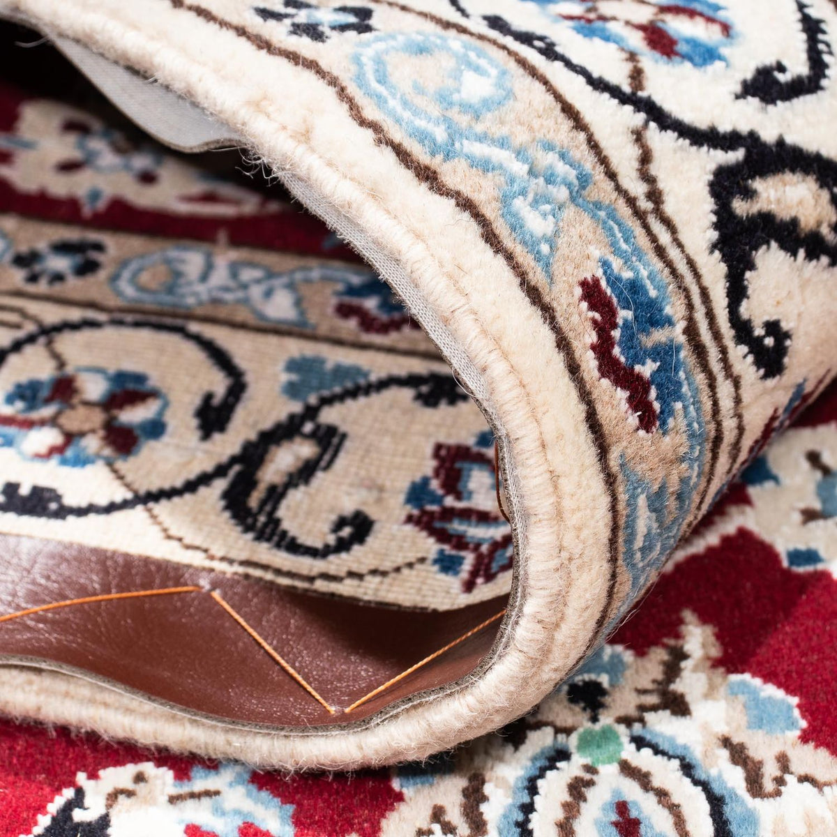 Persisk matta - Nain - Royal - 187 x 112 cm - mörkröd