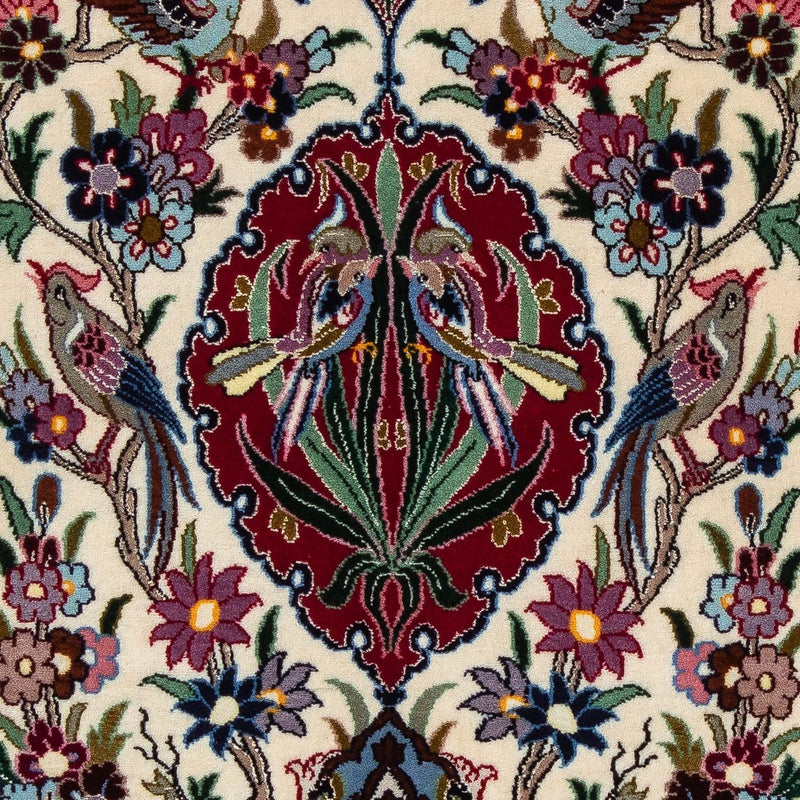 Persisk matta - Isfahan - Premium - 105 x 67 cm - mörkröd