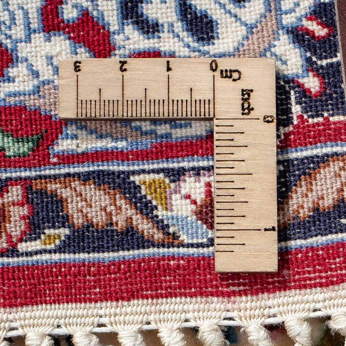 Persisk matta - Isfahan - Premium - 105 x 67 cm - mörkröd