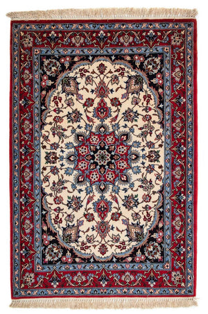 Persisk matta - Isfahan - Premium - 120 x 84 cm - mörkröd