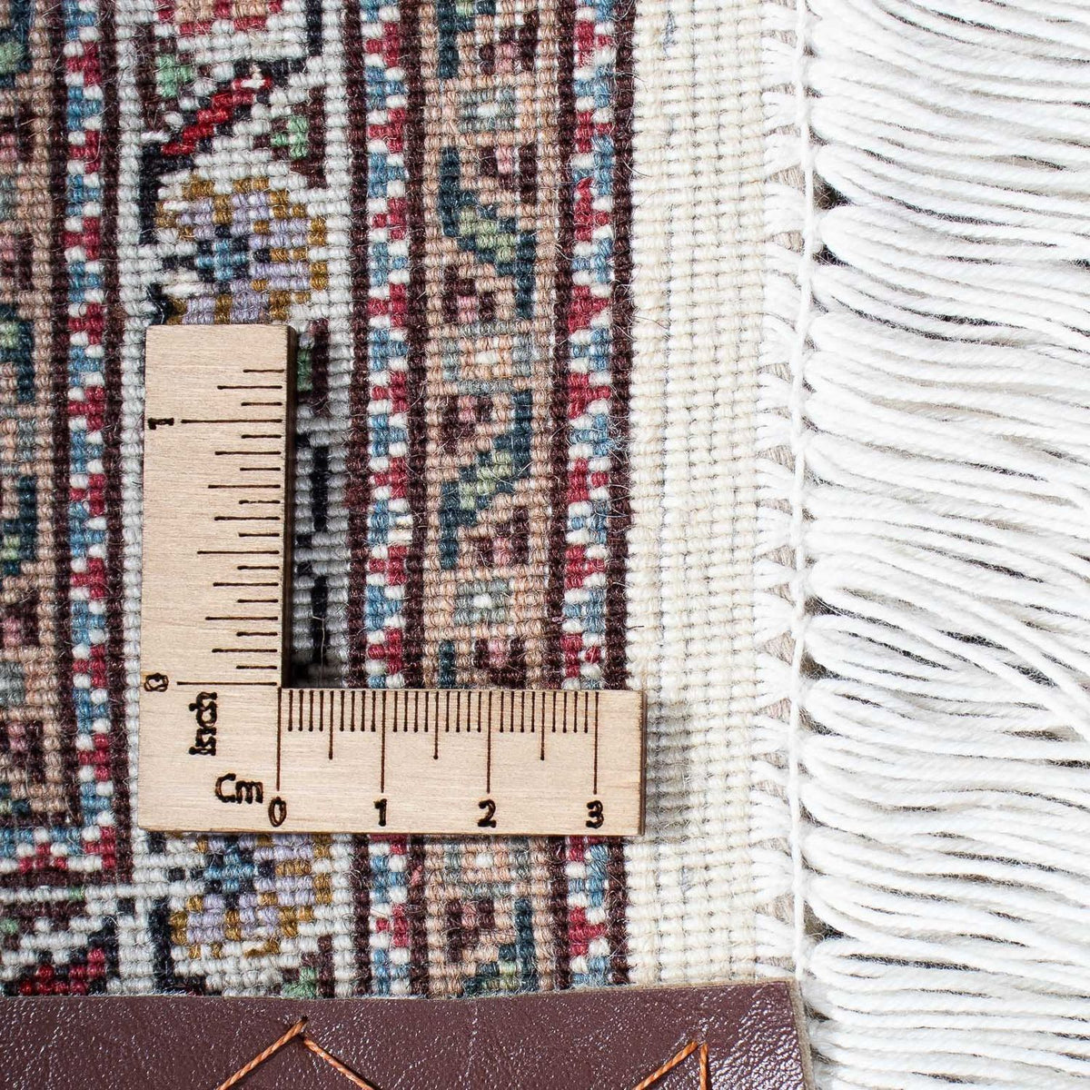 Persisk matta - Tabriz - 212 x 153 cm - ljusbrun