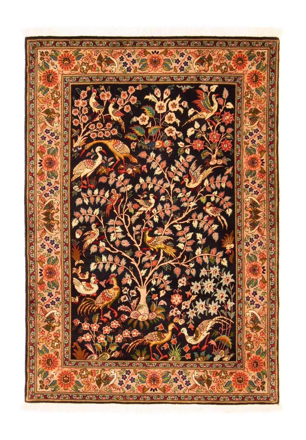 Persisk matta - Tabriz - Royal - 148 x 100 cm - mörkblå