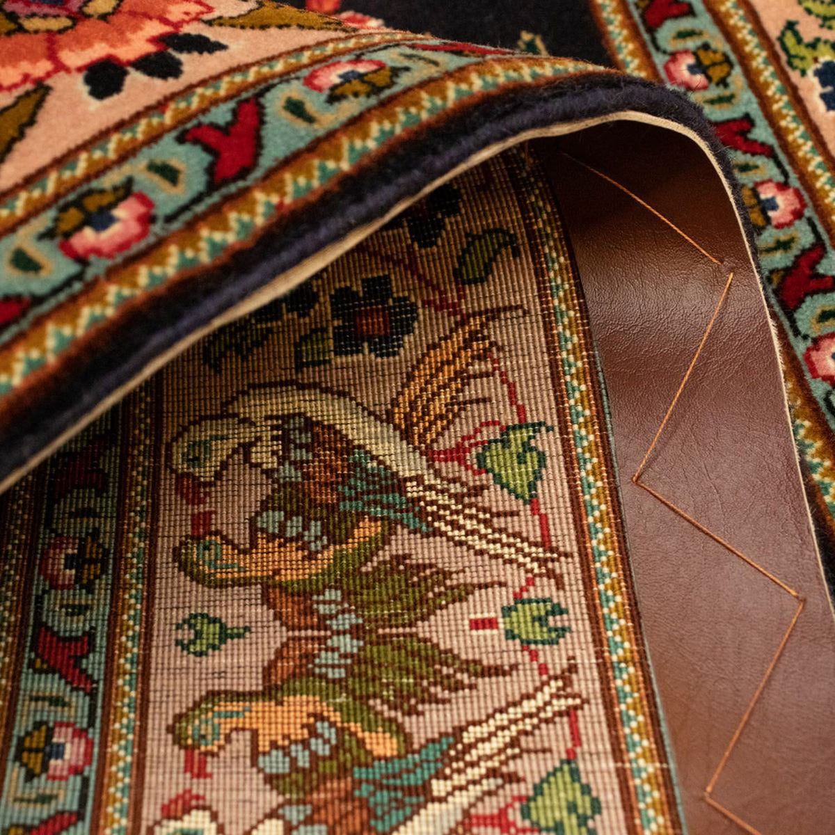 Persisk matta - Tabriz - Royal - 148 x 100 cm - mörkblå