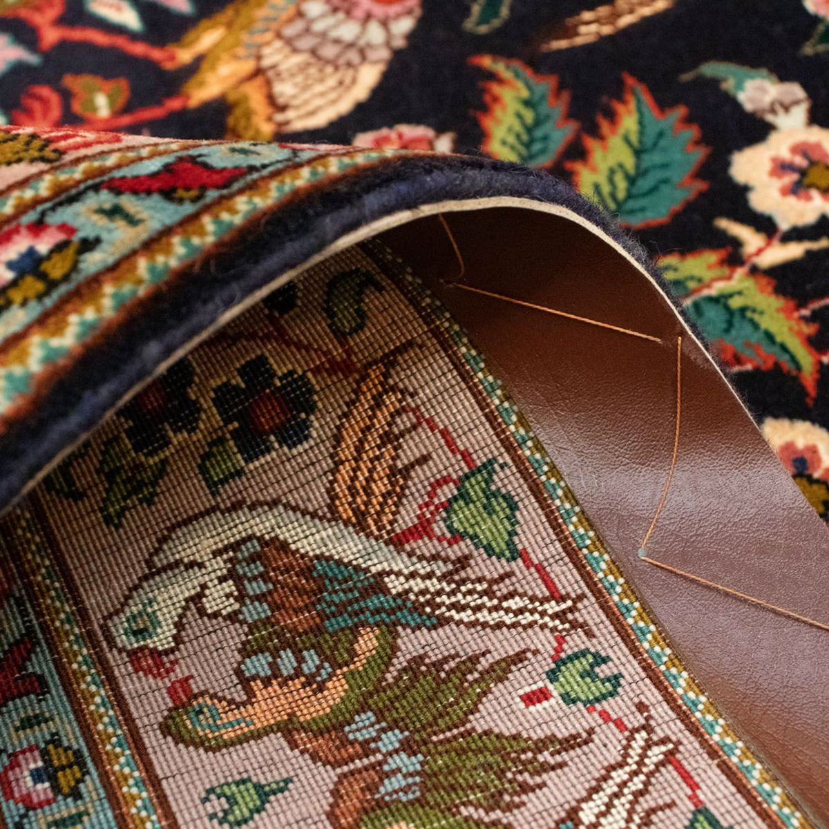 Persisk matta - Tabriz - Royal - 148 x 100 cm - mörkblå