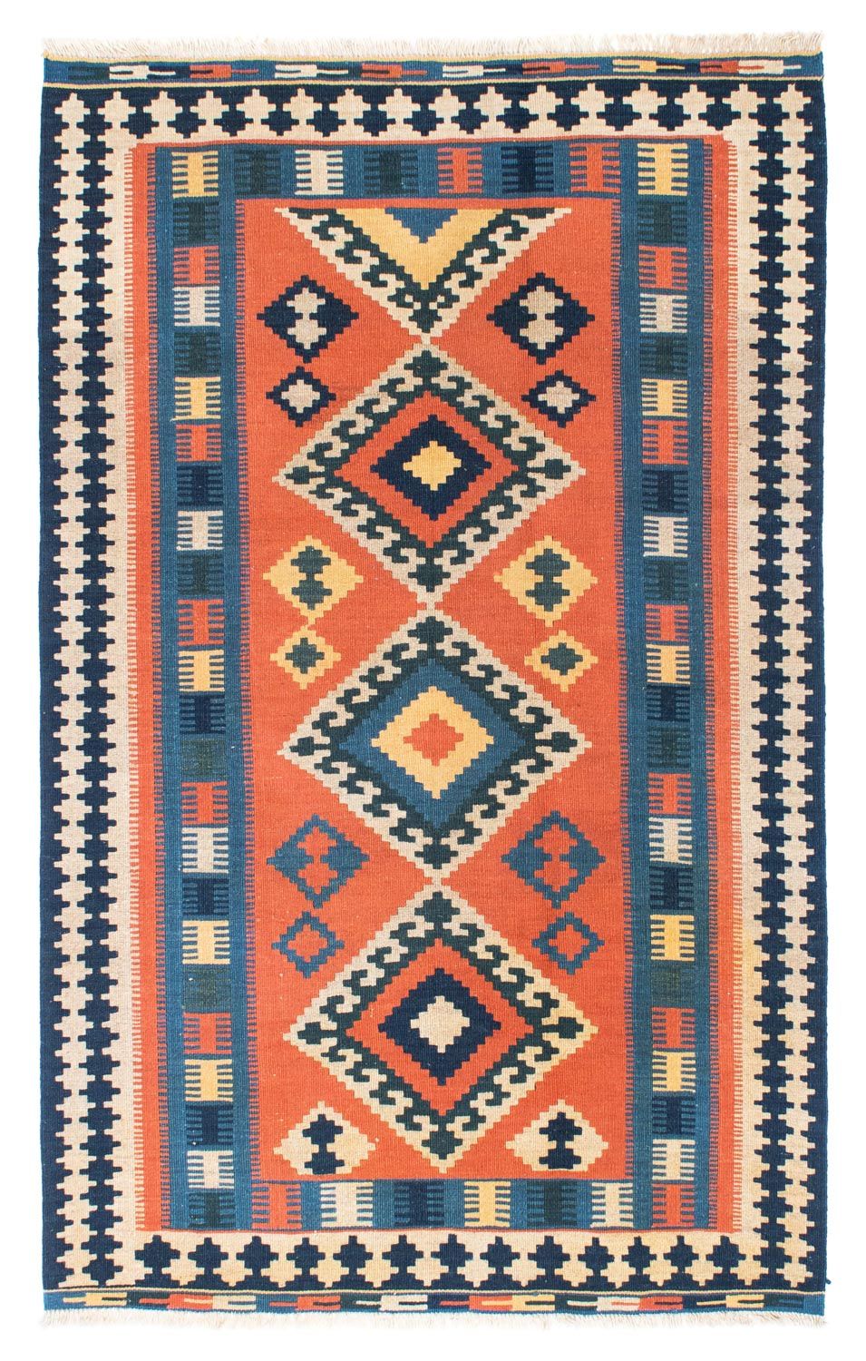 Kelim Carpet - orientalisk matta - 192 x 123 cm - rost