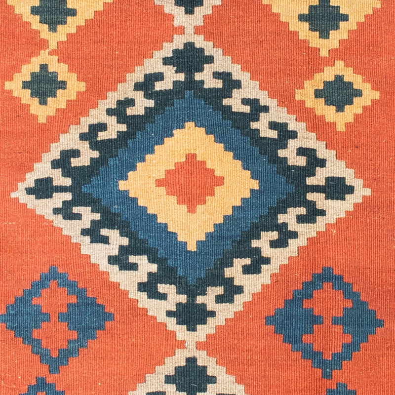 Kelim Carpet - orientalisk matta - 192 x 123 cm - rost