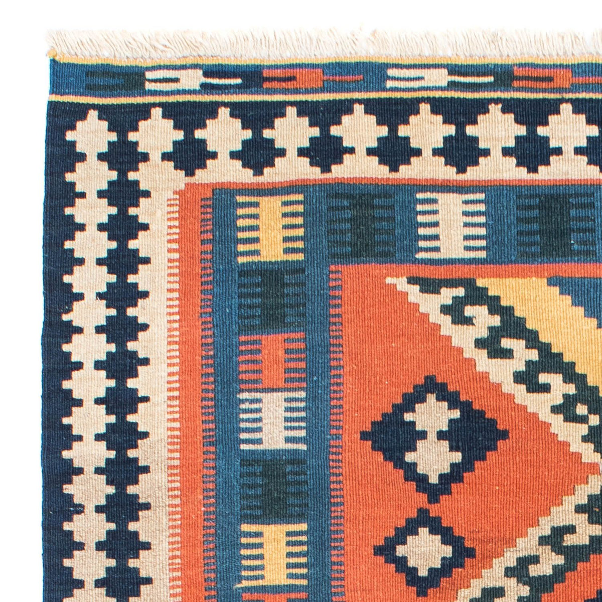 Kelim Carpet - orientalisk matta - 192 x 123 cm - rost