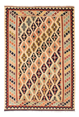 Kelim Carpet - orientalisk matta - 207 x 148 cm - ljusbrun