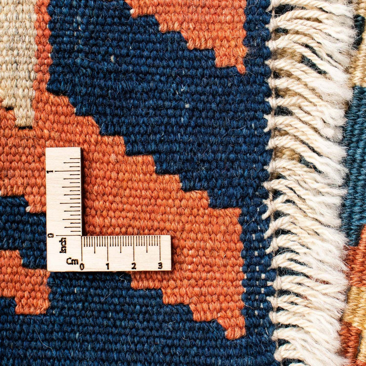 Kelim Carpet - orientalisk matta - 222 x 158 cm - blå