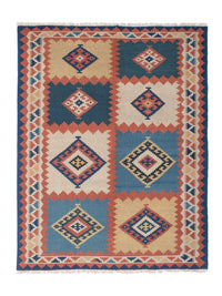 Kelim Carpet - orientalisk matta - 216 x 161 cm - flerfärgad