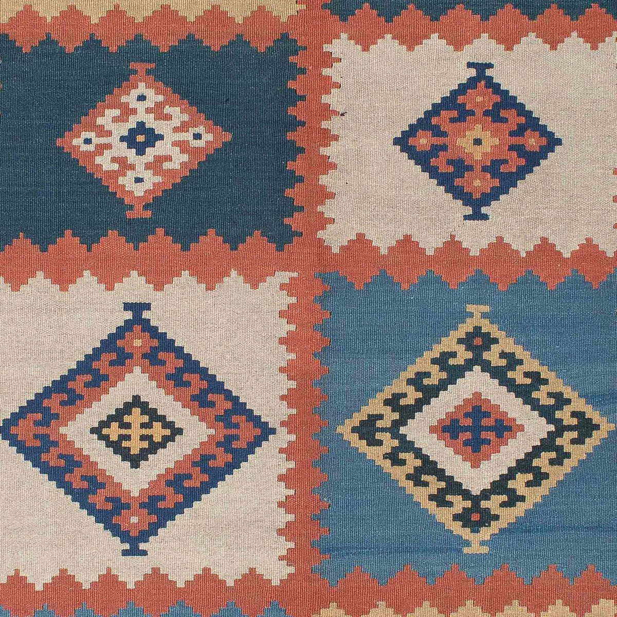 Kelim Carpet - orientalisk matta - 216 x 161 cm - flerfärgad