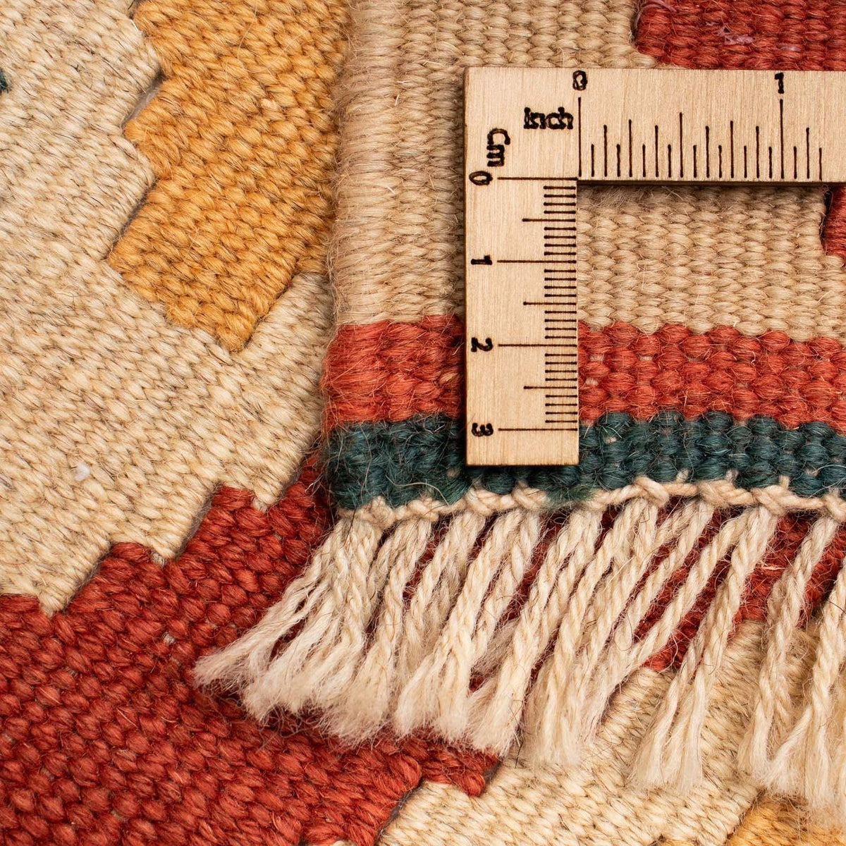 Kelim Carpet - orientalisk matta - 313 x 260 cm - flerfärgad