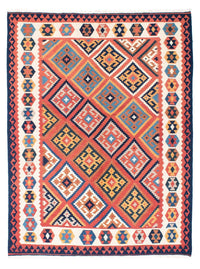 Kelim Carpet - orientalisk matta - 206 x 156 cm - rost
