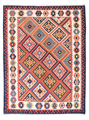 Kelim Carpet - orientalisk matta - 206 x 156 cm - rost