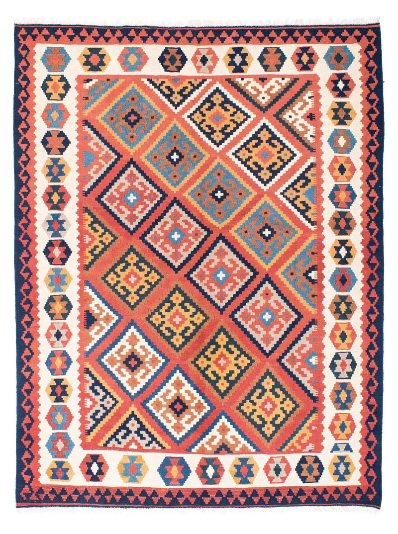 Kelim Carpet - orientalisk matta - 206 x 156 cm - rost