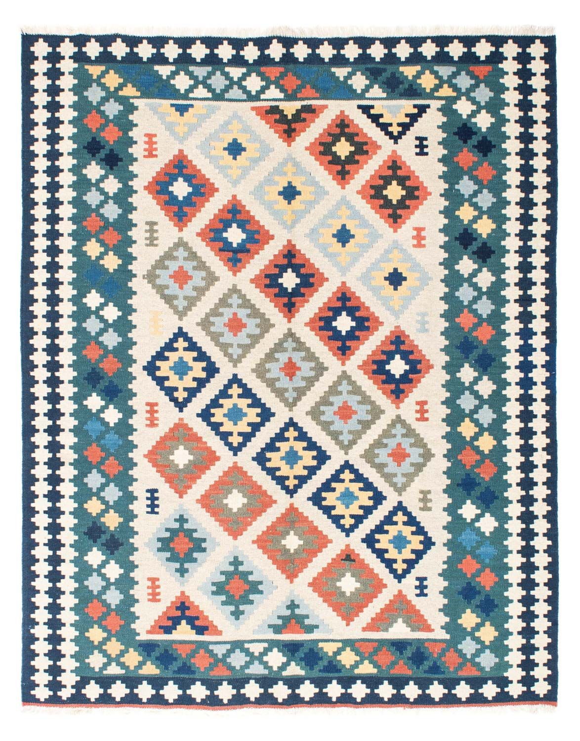 Kelim Carpet - orientalisk matta - 196 x 155 cm - beige