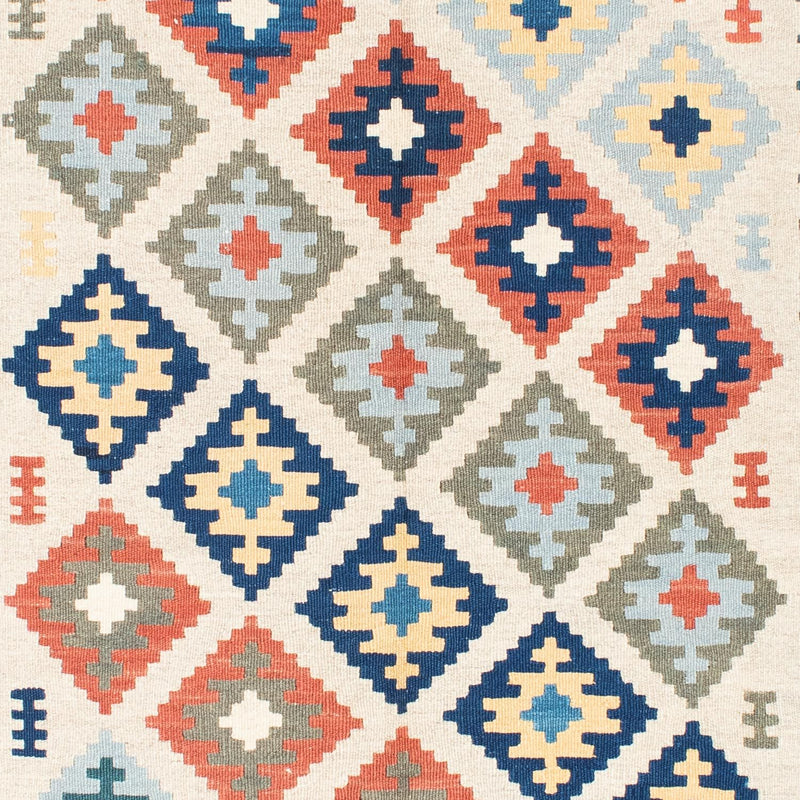 Kelim Carpet - orientalisk matta - 196 x 155 cm - beige