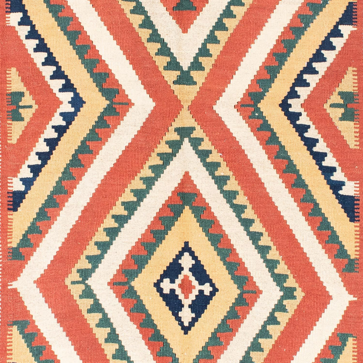 Kelim Carpet - orientalisk matta - 212 x 146 cm - rost