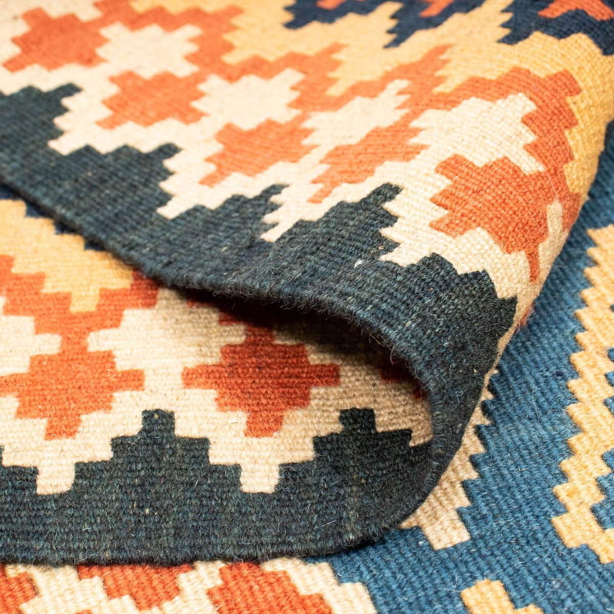 Kelim Carpet - orientalisk matta - 242 x 208 cm - flerfärgad