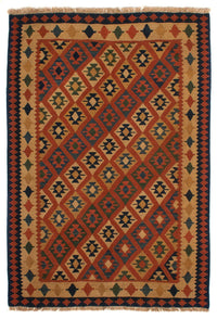 Kelim Carpet - orientalisk matta - 210 x 155 cm - brun