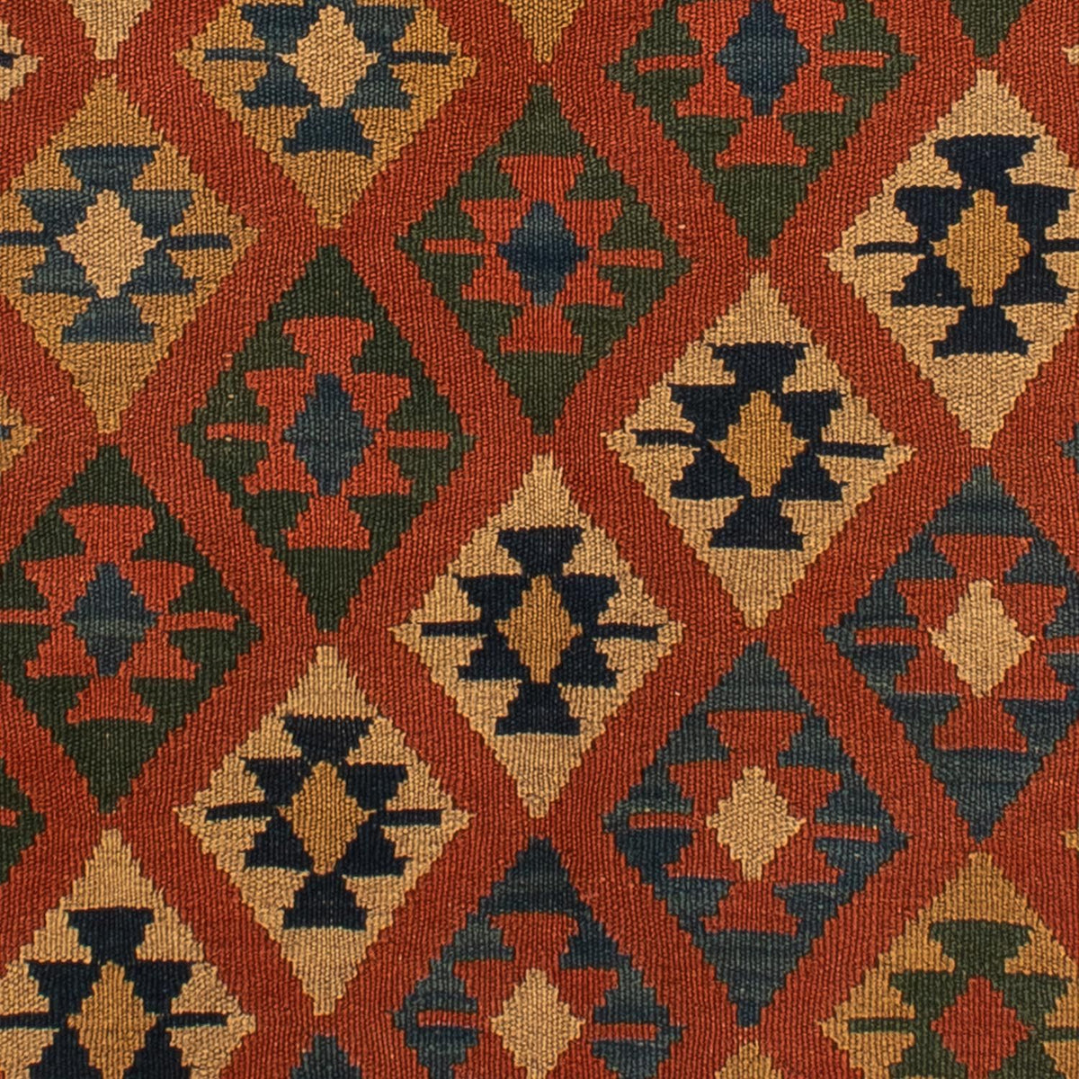 Kelim Carpet - orientalisk matta - 210 x 155 cm - brun