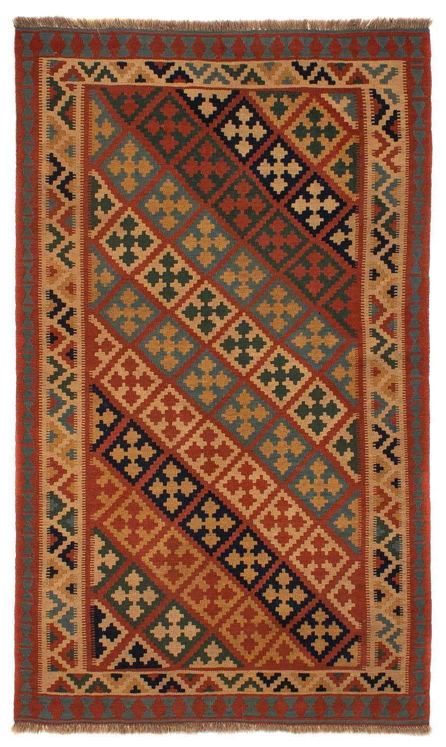 Kelim Carpet - orientalisk matta - 218 x 145 cm - brun