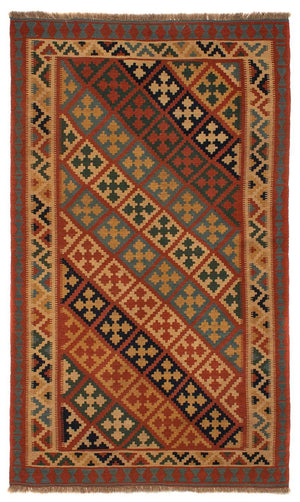 Kelim Carpet - orientalisk matta - 218 x 145 cm - brun