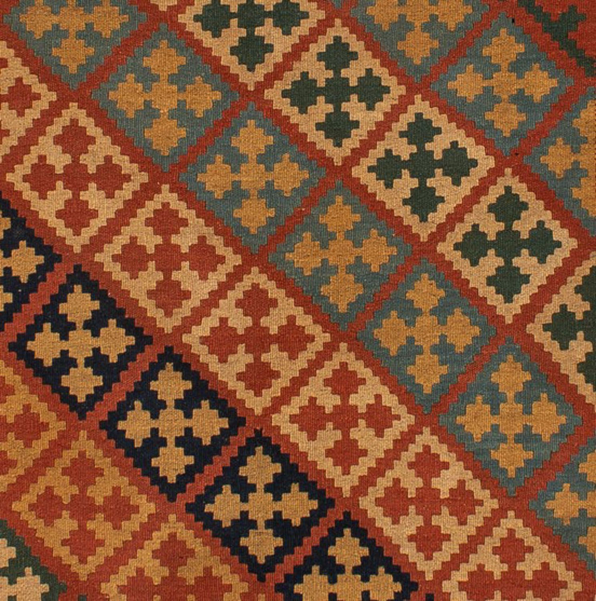 Kelim Carpet - orientalisk matta - 218 x 145 cm - brun