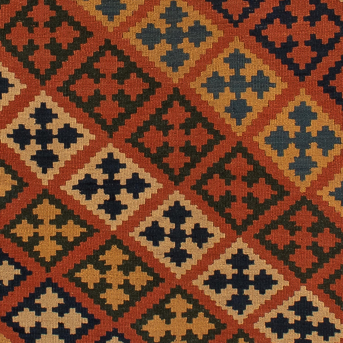 Kelim Carpet - orientalisk matta - 200 x 157 cm - brun