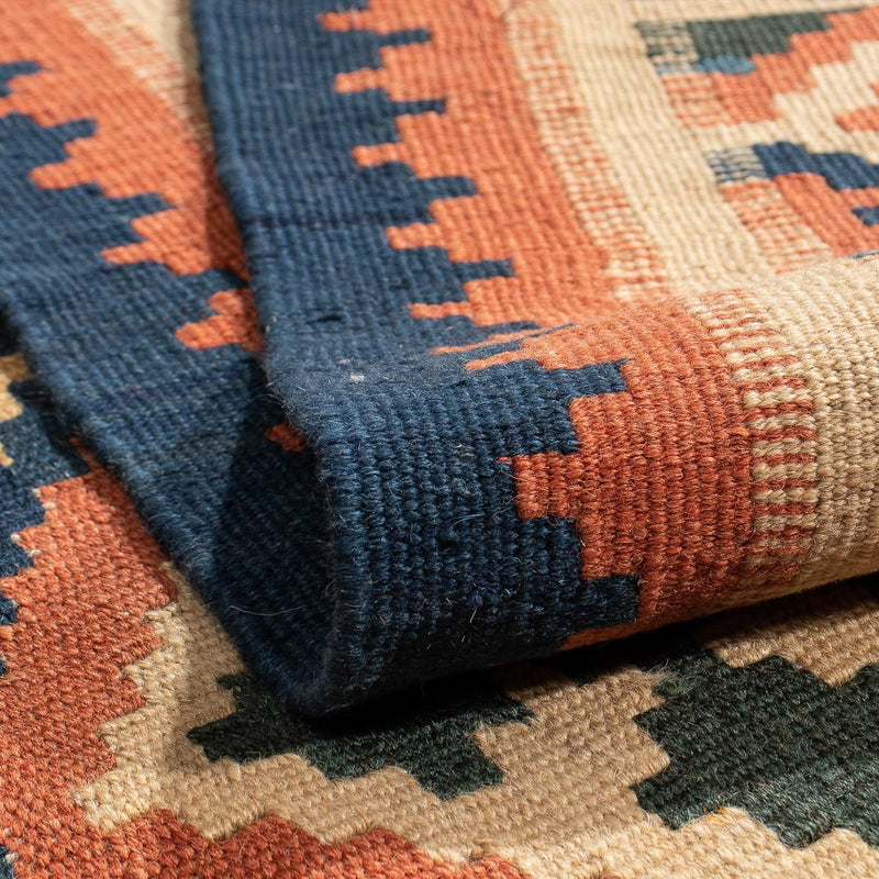 Kelim Carpet - orientalisk matta - 200 x 157 cm - brun