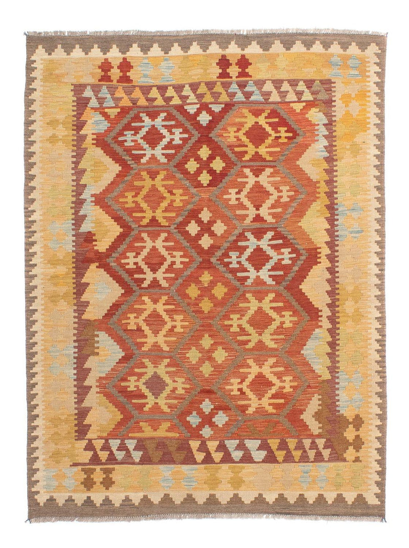 Kelim Carpet - orientalisk matta - 175 x 117 cm - blå