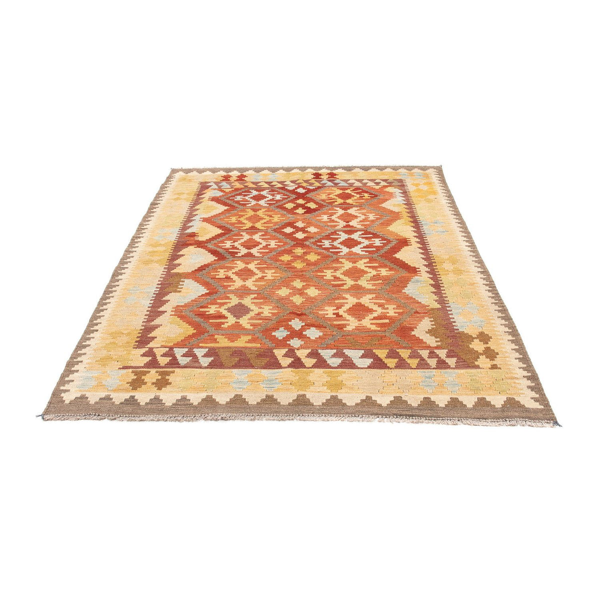 Kelim Carpet - orientalisk matta - 175 x 117 cm - blå