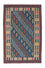 Kelim Carpet - orientalisk matta - 189 x 119 cm - blå